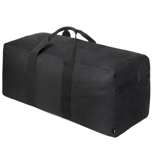 Vorspack Extra Large Duffle Bag for Travel - 150L Duffel Bag for Men Gear Bag for Storage Foldable Weekender Bag for Overnight Camping - Black