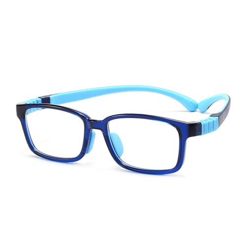 Fantiace Kids Eyeglass Frame Blue Light Blocking Glasses Mobile Computer Anti-blue Light Glasses (Dark Blue)