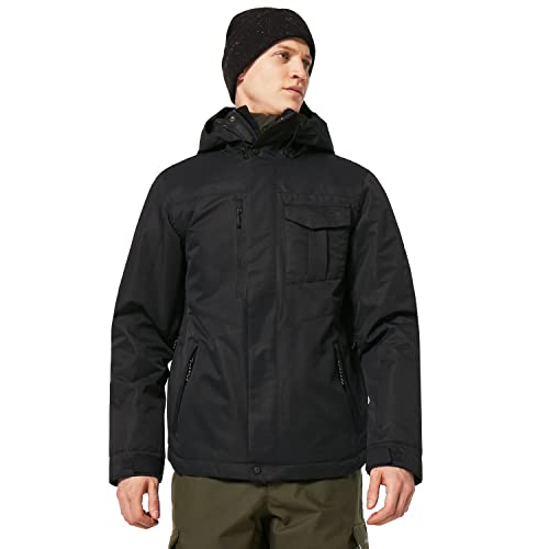 Oakley Men's Core Divisional Recycled Insulated Jacket, Blackout, Medium