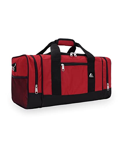 Everest Luggage Sporty Gear Bag, Red/Black, Red/Black, One Size