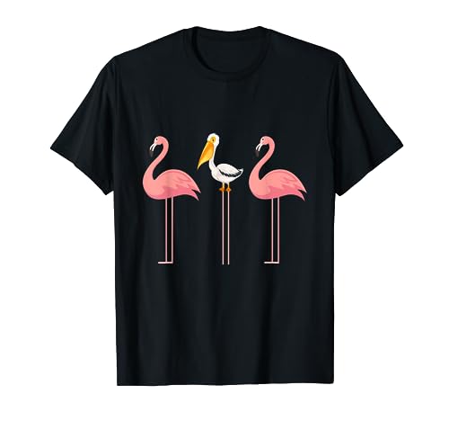 On Stilts Pelican Short People Funny Gift Man Woman T-Shirt