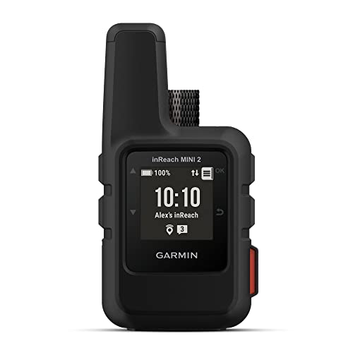 Garmin inReach Mini 2, Lightweight and Compact Satellite Communicator, Hiking Handheld, Black (Renewed)