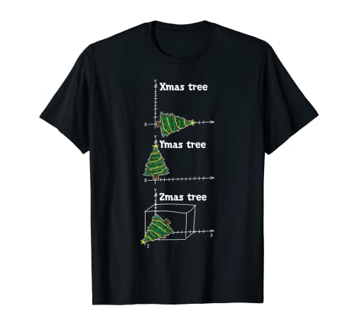Xmas Ymas Zmas Tree Mathematic Christmas Science Math T-Shirt