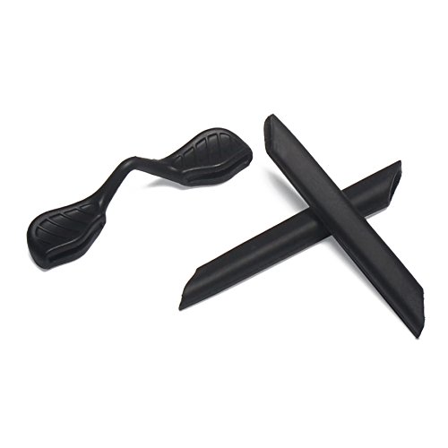 ToughAsNails Black Replacement Ear Socks and Nose Pads for Oakley RadarLock Edge|RadarLock Path|RadarLock Pitch|Radarlock XL