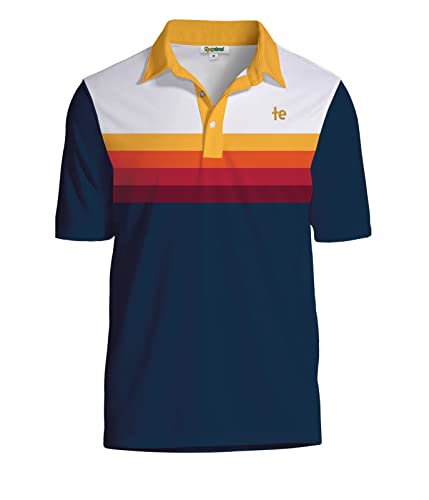 Tipsy Elves Slice of Sunset Golf Polo Size 3X-Large