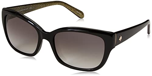 Kate Spade New York womens Johanna Sunglasses, Black, 53 mm US