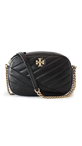 Tory Burch Women's Kira Chevron Camera Bag, Black, One Size
