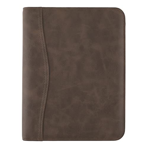 AT-A-GLANCE Simulated Leather 2021 Undated Starter Set, 43184 DAY-TIMER, Desk Size, Distressed Brown (031-0140-04), 5.5 inches X 8.5 inches