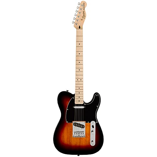 Squier Affinity Series Telecaster Electric Guitar, with 2-Year Warranty, 3-Color Sunburst, Maple Fingerboard