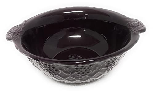Temp-tations Tara at Home 3 Qt Serving & Mixing Bowl: Mix, Bake, Serve (Dee-Vine, Eggplant) &EW-D