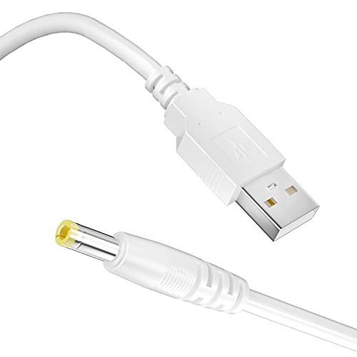 RGEEK PSP Charger Cable, PSP Portable Charger Cord Charger PSP Compatible with Sony PSP1000 2000 3000 Series, White (4FT)