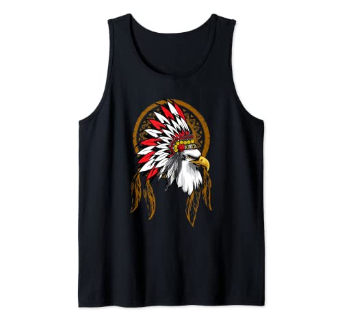 Bald Eagle Totem Indigenous Peoples Day Native American Tank Top