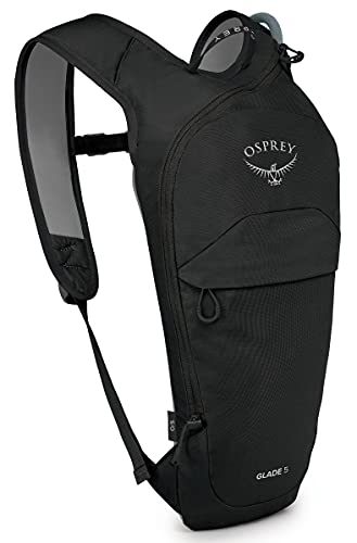 Osprey Glade 5L Unisex Ski Backpack with Hydraulics Reservoir, Black