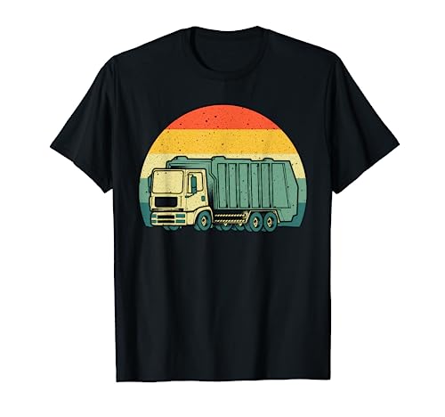 Funny Garbage Truck Design For Kids Men Women Trash Truck T-Shirt