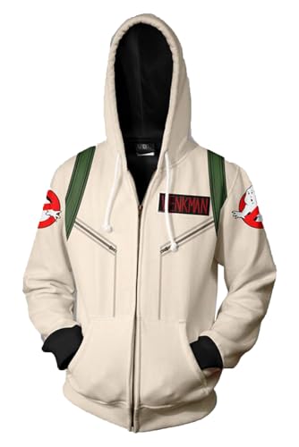 COSMOVIE Unisex Hoodie Ghoul Hunter Adult Sweatshirt Anime 3D Printed Backpack Zip Up Jackets Coat