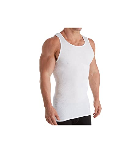 Fruit of the Loom Men's A-Shirt 3 Pack, White, Large(Pack of 3)