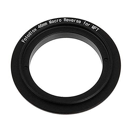 Fotodiox 46mm Filter Thread Macro Reverse Mount Adapter Ring for MFT Micro 4/3 Four Third Cameras, fits Olympus PEN E-PL1, E-PL1s, E-PL2, E-PL3, E-P2, E-P3, E-M, OM-D, E-M5, Panasonic Lumix DMC-G1, G2, G3, G10, GX1, GH1, GH2, GF1, GF2, GF3, GF5, Panasonic AG-AF100