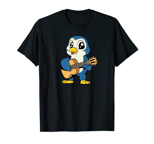 Cartoon penguin playing guitar T-Shirt