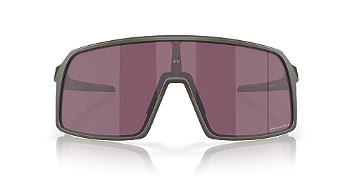 Oakley Men's OO9406 Sutro Rectangular Sunglasses, Matte Olive/Prizm Road Black, 37 mm