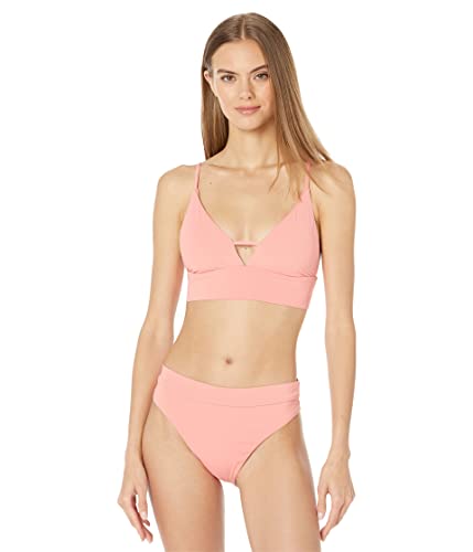 Billabong Women's Standard Sol Searcher V Neck Cami Bikini Top, Lifes A Peach, Large