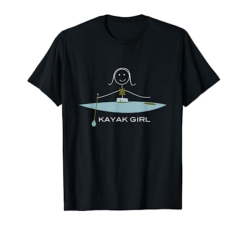 Funny Kayak Design for Women, Girl Kayaking T-Shirt
