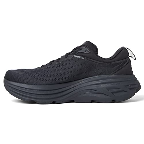 Hoka Women's Bondi 8 Sneaker, Black/Black, 10