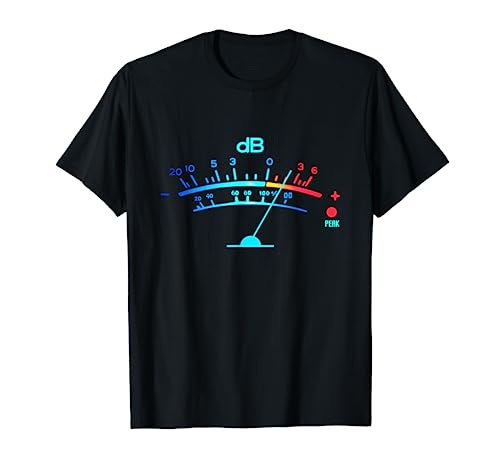 Volume VU Meter Vintage Audio Engineer Recording T-Shirt