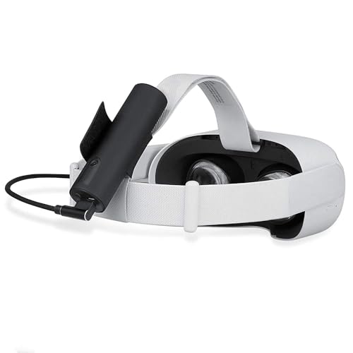 Wasserstein Power Bank Compatible with Meta/Oculus Quest 2 VR Headset (5000 mAh) - Double the playtime & Enhanced comfort!