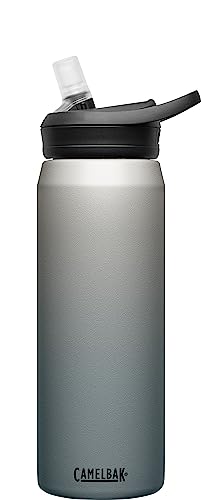 CamelBak Eddy+ Water Bottle with Straw - Insulated Stainless Steel, 25 oz, Silver Mint Mountain