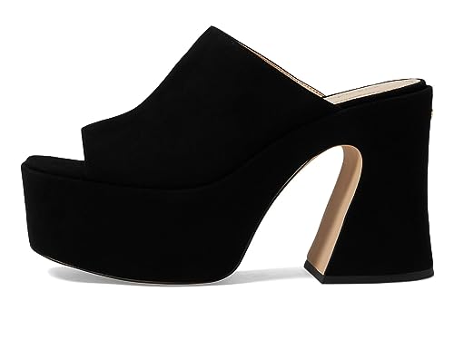 Coach Bobi Suede Platform Sandal Black 7.5 B (M)