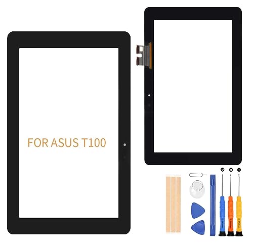 Touch Screen Replacement for ASUS Transformer Book T100 T100TA-C1-GR Digitizer Glass Panel 10.1' Parts （Black）