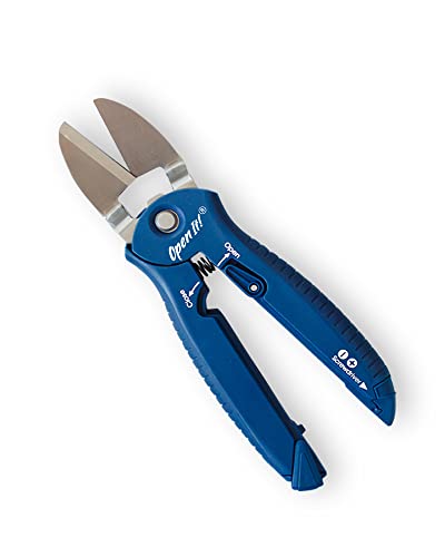 Zibra Open-It! All-In-One Multi Tool with Heavy-Duty Scissors, Box Cutter, Screwdriver, and Package Opener, Blue