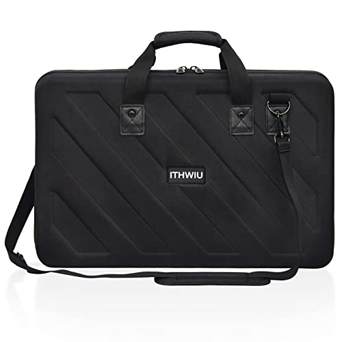 ITHWIU Lightweight Molded EVA Storage Case, Fits Pioneer DDJ SR SR2 Denon MC4000 Numark NVII Mixtrack Pro 3 NV Platinum DDJ-REV1 Hercules Inpulse 500
