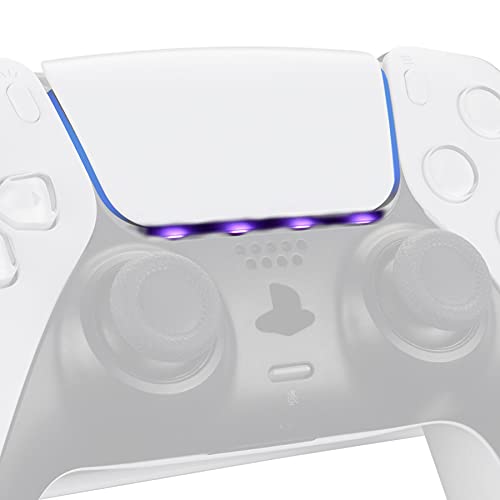 eXtremeRate Custom Touchpad LED Lightbar Skin Decals for PS5 Controller, Touch Pad Light Bar Stickers for PS5 Controller with Tools Set - 40pcs in 8 Colors - Controller NOT Included
