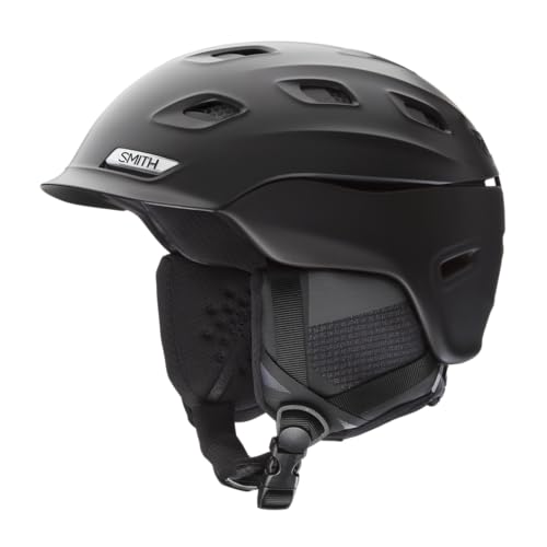 SMITH Vantage Round Contour Fit Snow Helmet in Matte Black, Size Large