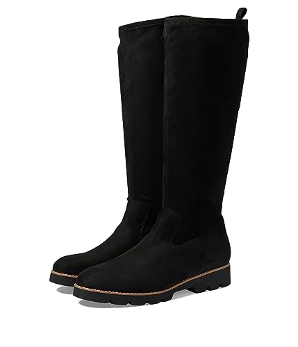 Vionic Ashburn Womens High Shaft Boots Black Microfiber - 8 Medium
