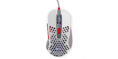 XTRFY M4 RGB Ultra-Light Gaming Mouse, Unique Right-Handed Design, Pixart 3389 Sensor, EZcord - Retro