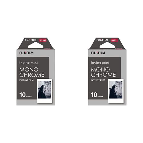 Fujifilm Instax Mini Monochrome Film - 10 Exposures (Pack of 2)