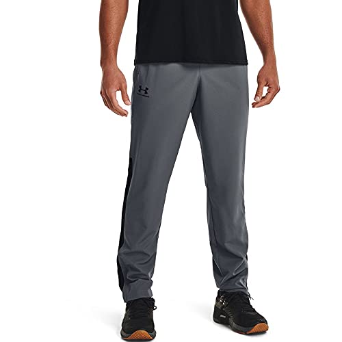 Under Armour Men's Woven Vital Workout Pants , Pitch Gray (012)/Black, X-Large