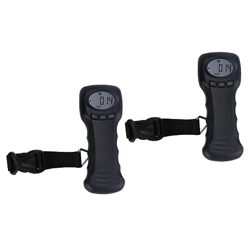 SHERCHPRY 2pcs Fishing Luggage Scale Bag Weight Scale Digital Scale for Body Weight Fishing Tackle Travel Luggage Scale Fishing Scale with Measuring Tape Portable Kitchen Scale Plastic