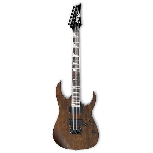 Ibanez GRG 6 String Solid-Body Electric Guitar, Right, Walnut Flat, Full (GRG121DXWNF)