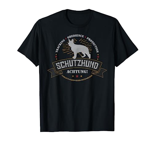 Schutzhund German Shepherd T Shirt for Hundesport Handlers