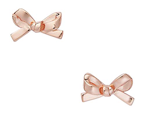 KATE SPADE New York Skinny Mini Bow Stud Earrings in Rose Gold