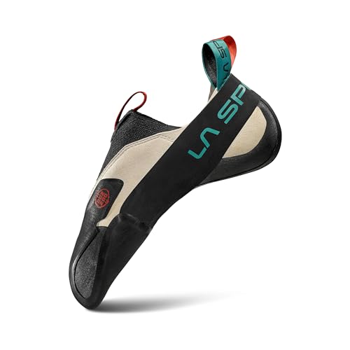 La Sportiva Mens Mantra - Slip-On Performance Rock Climbing Shoe, Chalk, 8.5-9