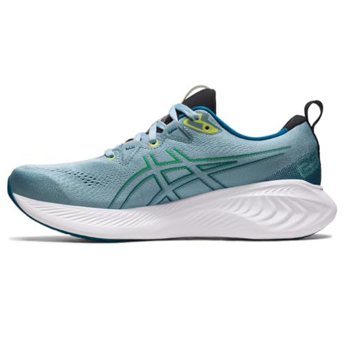ASICS Men's GEL-CUMULUS 25 Running Shoes, 10.5, LIGHT STEEL/CILANTRO