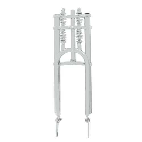 MICARGI Fat Bike Fork,26' Over and Under Dual Spring Classical Fork, Disc Brake Steerer Length: 25.4mmx305mm Threadless, Axle Size: 3/8, Hub Spacing 145mm for 26”29' x3.0 4.0 (FK-GTS-640305145D-CP)