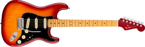 Fender American Ultra Luxe Stratocaster - Plasma Red Burst with Maple Fingerboard