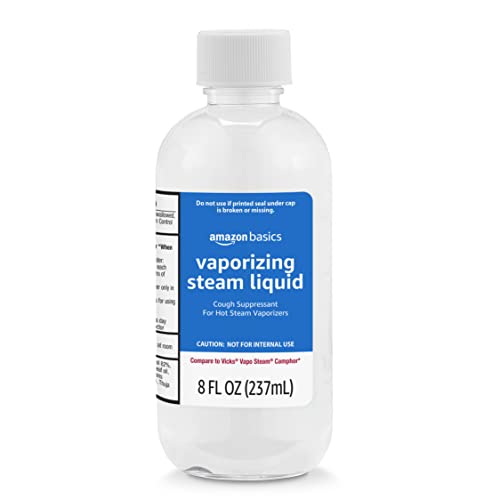 Amazon Basics Vaporizing Steam Liquid Cough Suppressant Medication, 8 Fl Oz (Pack of 1) (Previously Solimo)