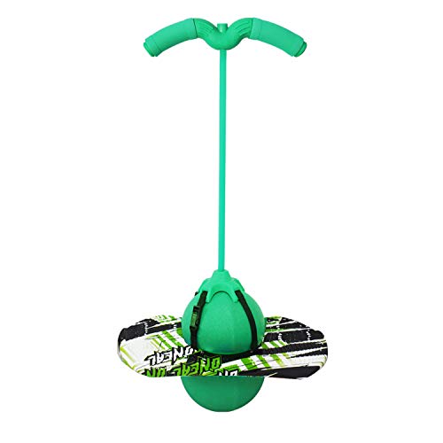 Willingfun Pogo Ball with Handle, Pogo Stick Pogo Jumper for Kids Ages 6 & Up and Adults, Great Gifts for Boys and Girls, with Pump and Strong Grip Deck