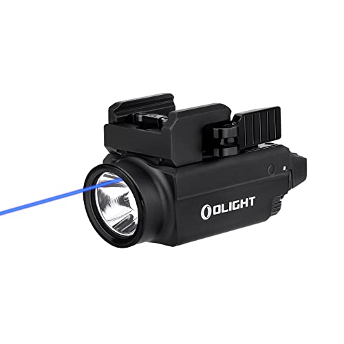 OLIGHT Baldr S Blue Beam 800 Lumens Magnetic USB Rechargeable Tactical Flashlight with White LED Combo, Compact Rail Mount Weaponlight with 1913 or GL Rail, Battery Included (Black)